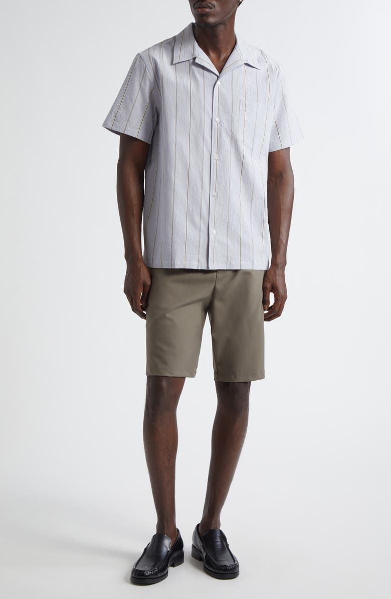 De Bonne Facture Linen Camp Shirt, Alternate, color, 