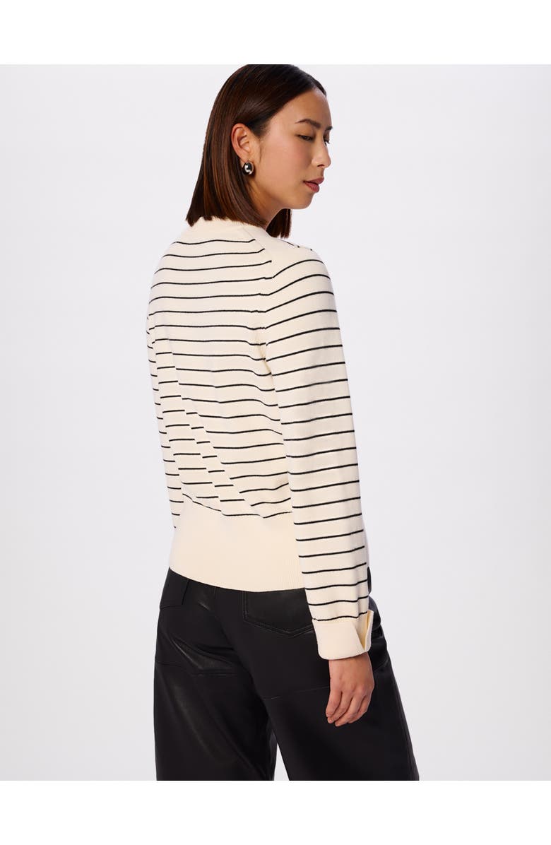 Whistles Classic Stripe Cotton Knit Jumper, Alternate, color, Ivor/Multi