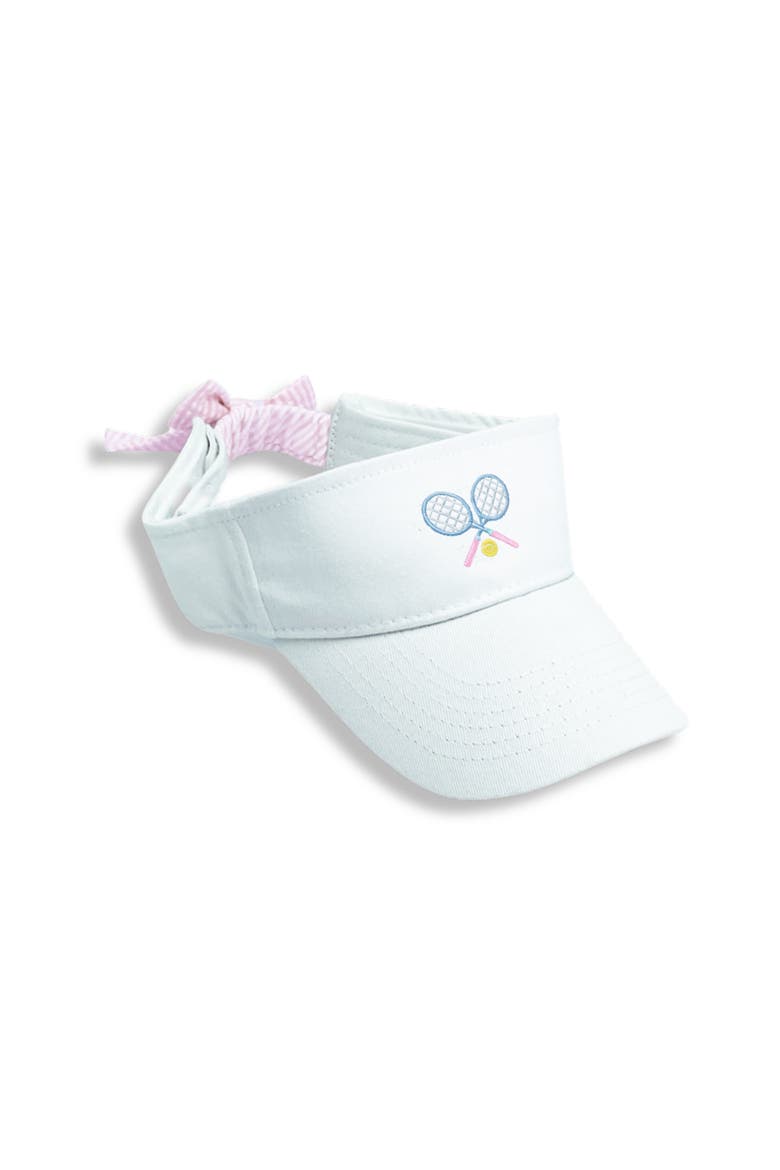 Tennis Bow Visor, Main, color, White