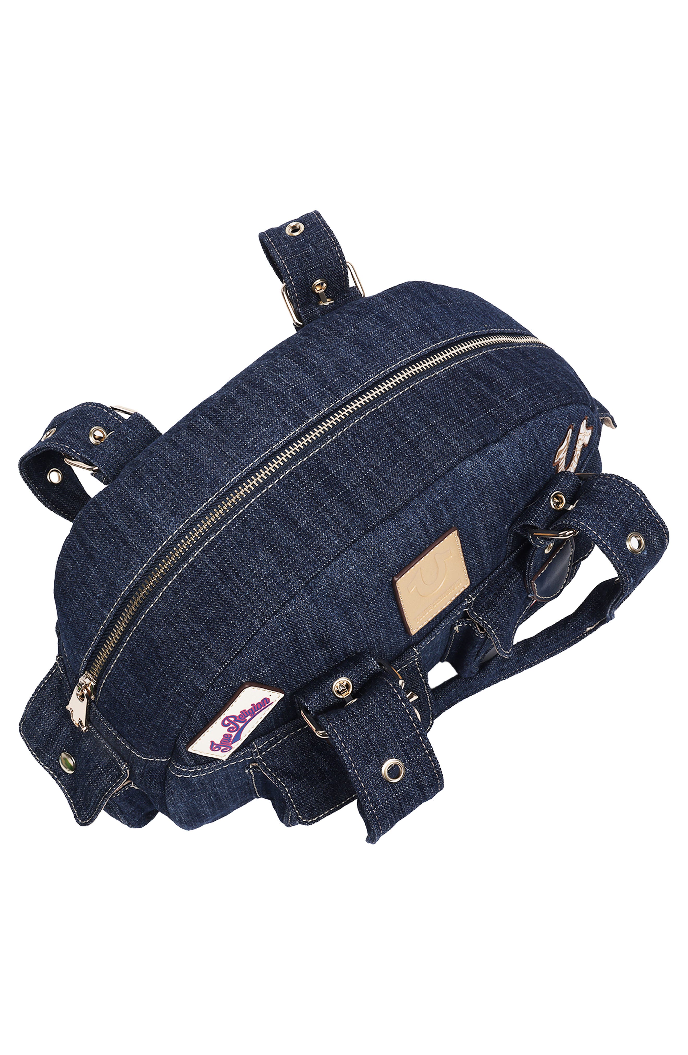 Multipatch Satchel Bag, Alternate, color, DARK DENIM