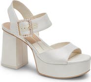Dolce Vita Bobby Imitation Pearl Ankle Strap Platform Sandal