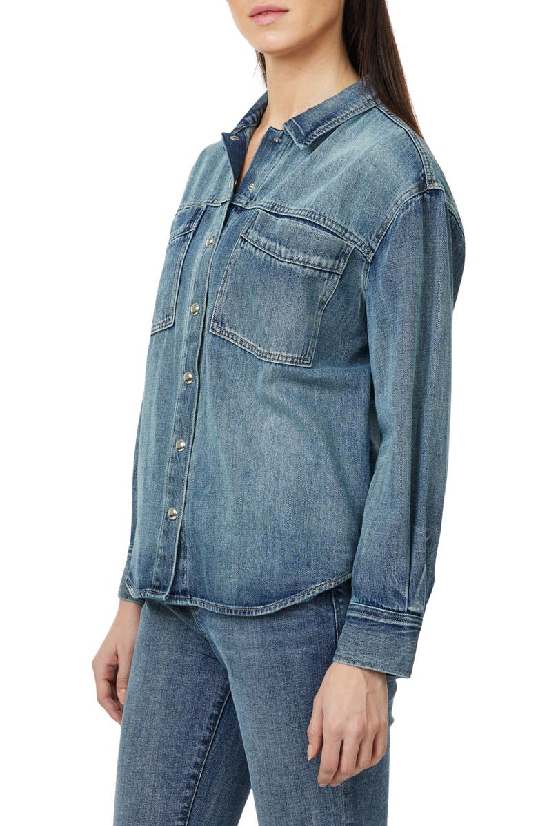 Habitual Oversize Denim Shirt, Alternate, color, Marine