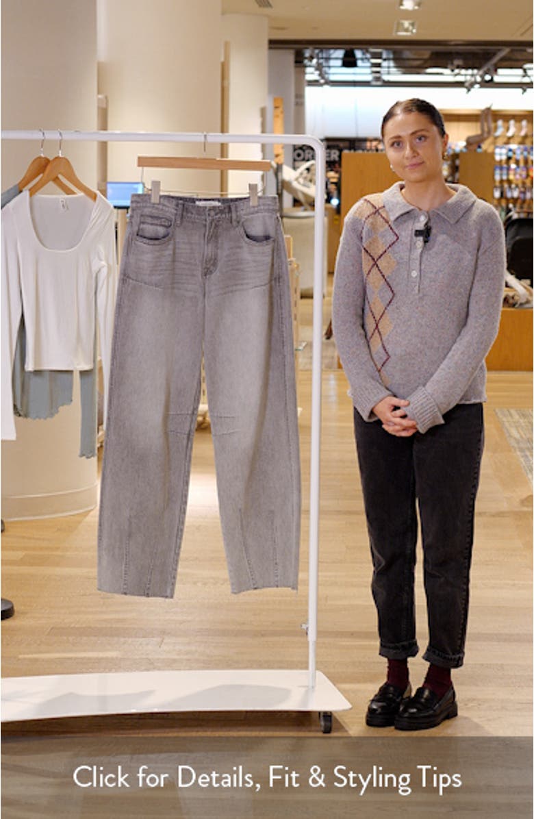 Low Slung Dart Wide Leg Jeans, sales video thumbnail