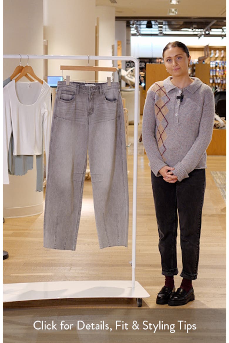Low Slung Dart Wide Leg Jeans video
