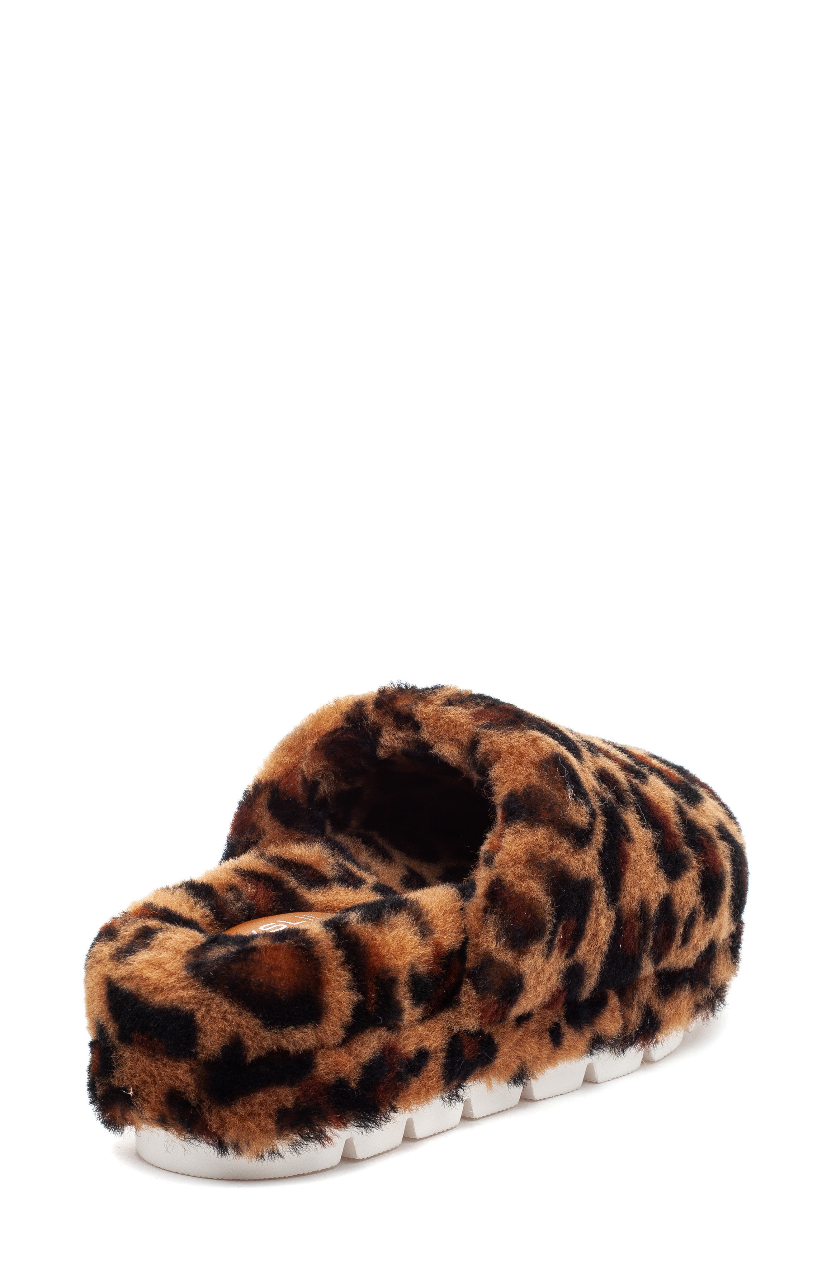 Sleek Genuine Shearling Platform Slipper, Main, color, LEO SHEARLING