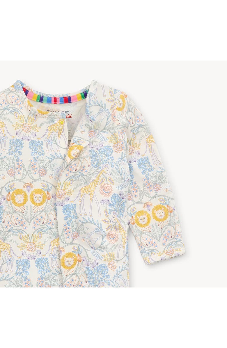 Magnetic Me Nikki Jungle Animal Print Magnetic Footie, Alternate, color, Blue