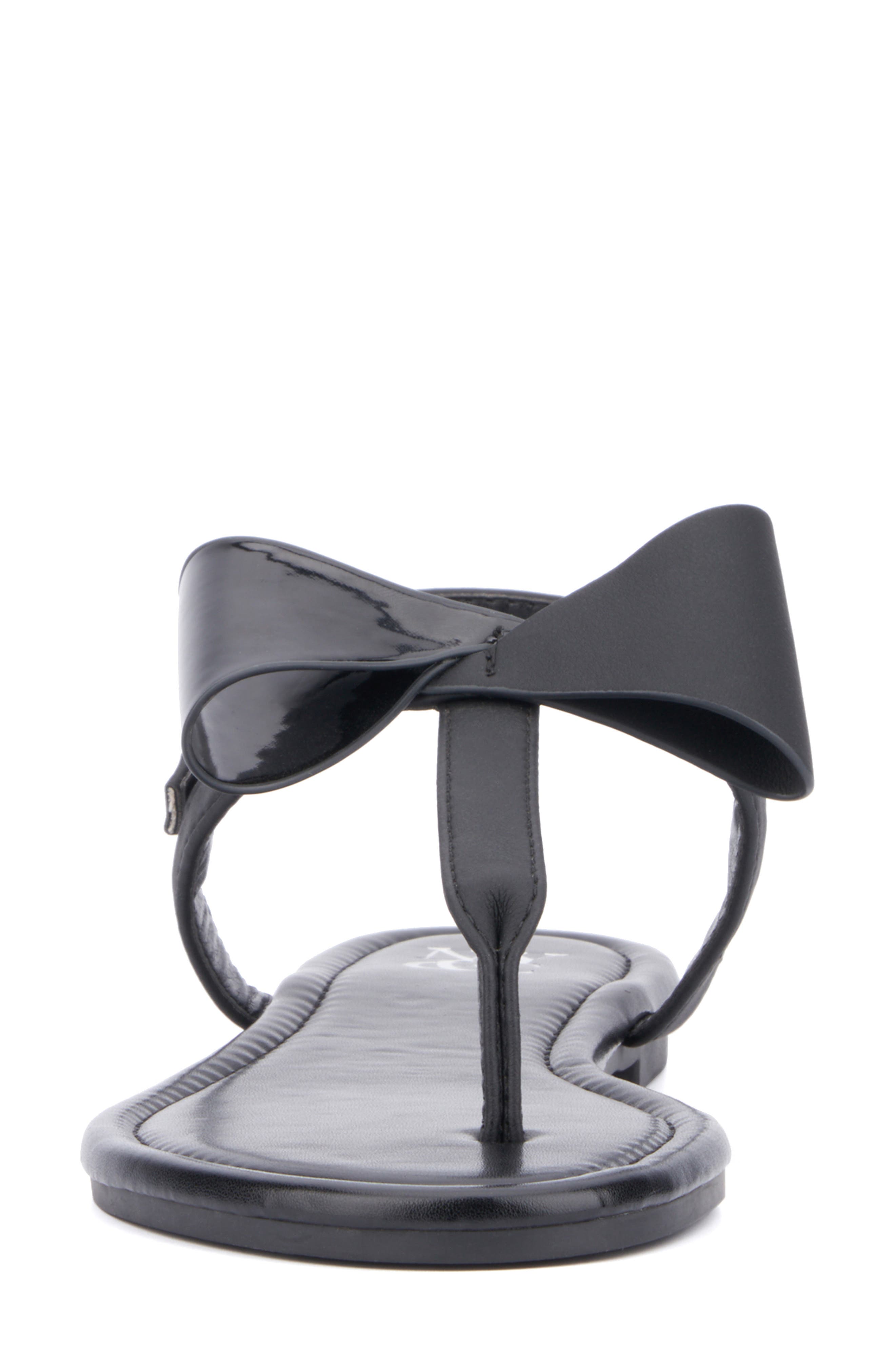 NEW YORK AND COMPANY Abril Thong Sandal, Alternate, color, Black Combo