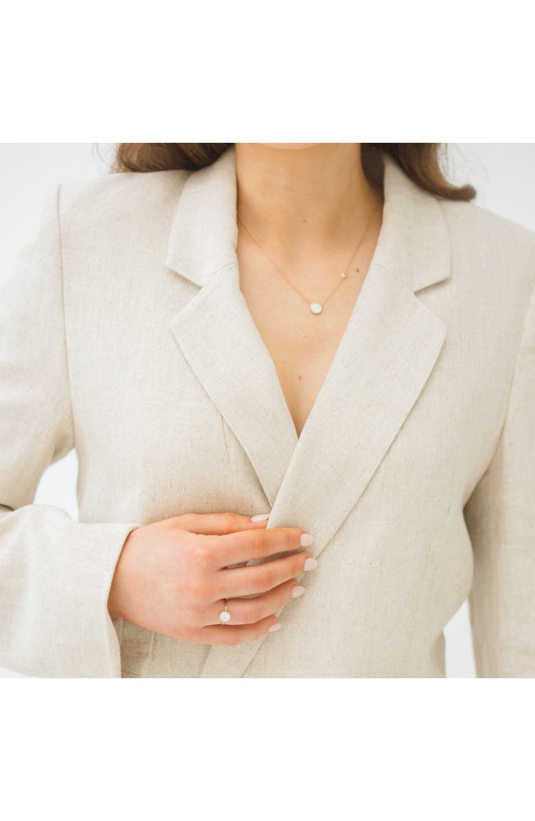 Sara Patino Gold Round Pearl Ring, Alternate, color, Gold