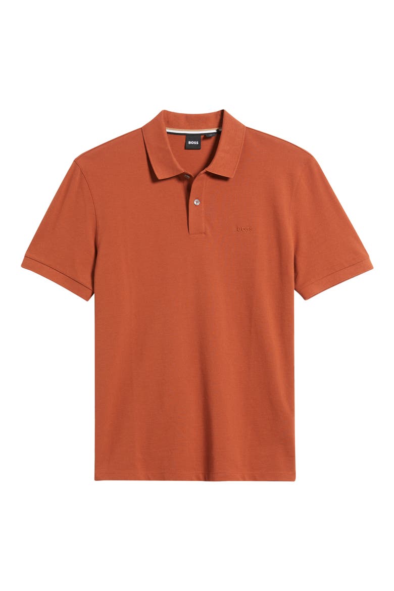 Pallas Cotton Polo, Alternate, color, DARK ORANGE