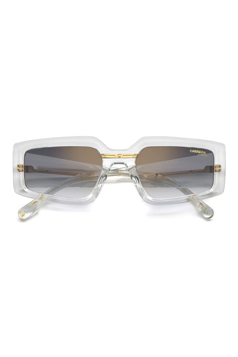 Victory 55mm Square Geometric Sunglasses, Main, color, CRYSTAL GOLD/ GREY SF GD SP
