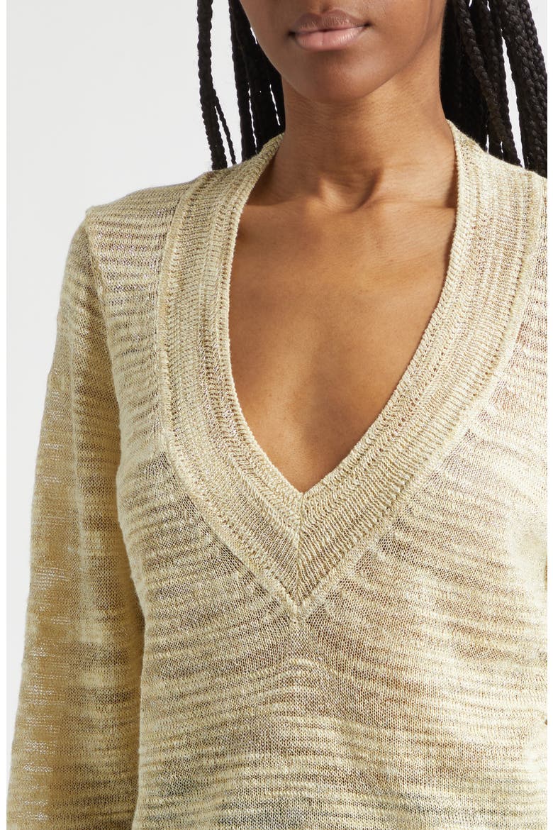 Coleta Metallic Sweater, Alternate, color, LIGHT PISTACHIO