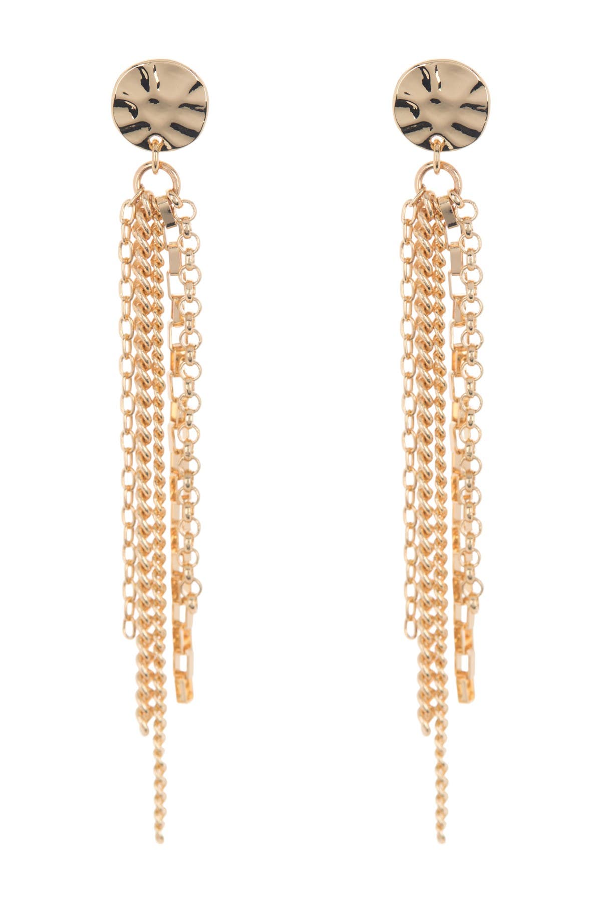 14th & Union Disc Post Multi-Chain Drop Earrings (Women) | Nordstromrack