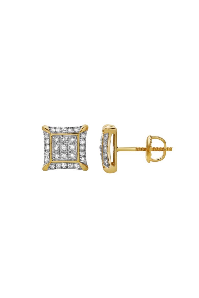 Malandro 10K Yellow Gold Diamond Unisex Earrings - 0.2 Cts, Main, color, 10K Yellow Gold