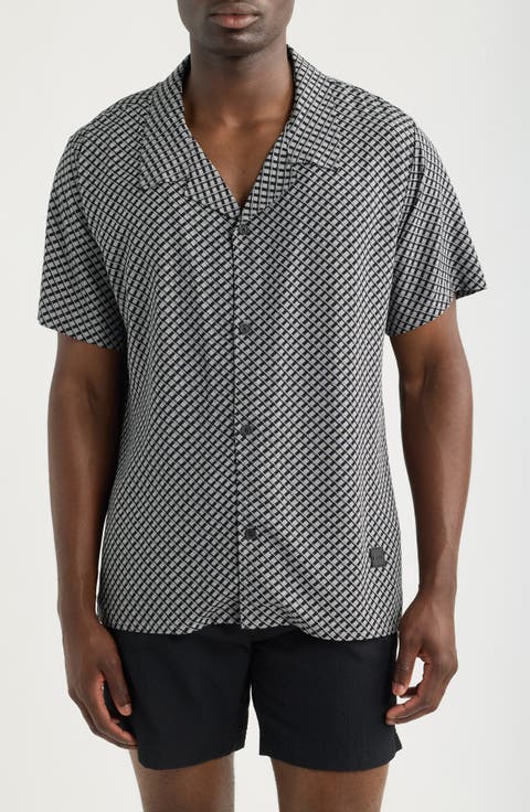 Geo Print Camp Shirt