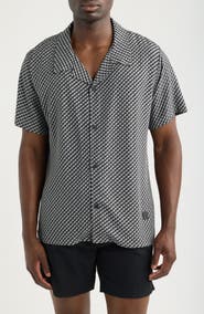 BOSS Geo Print Camp Shirt
