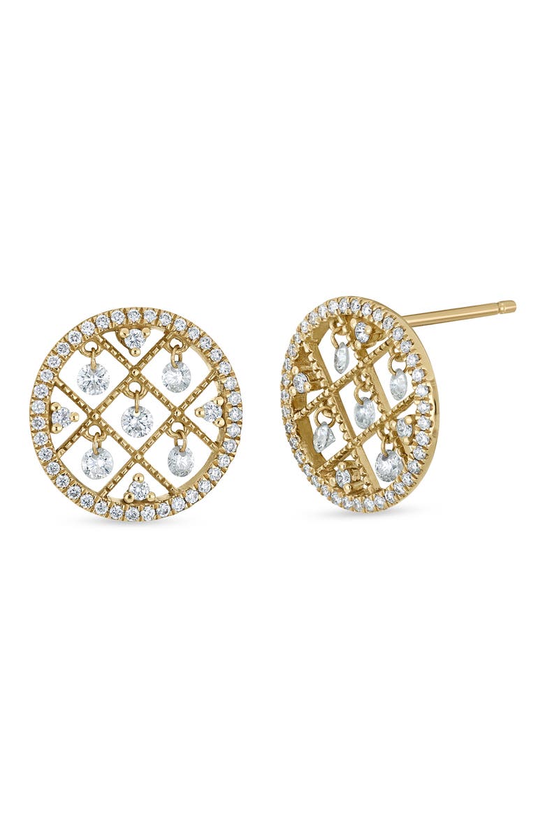 Audrey Diamond Stud Earrings, Main, color, 18K YELLOW GOLD
