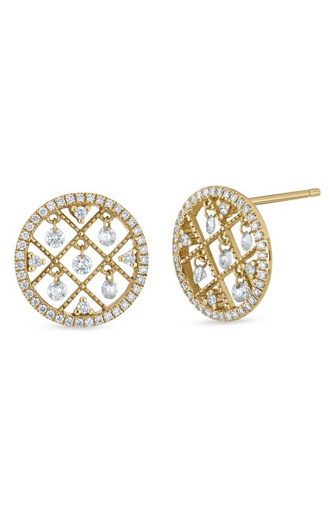 Audrey Diamond Stud Earrings