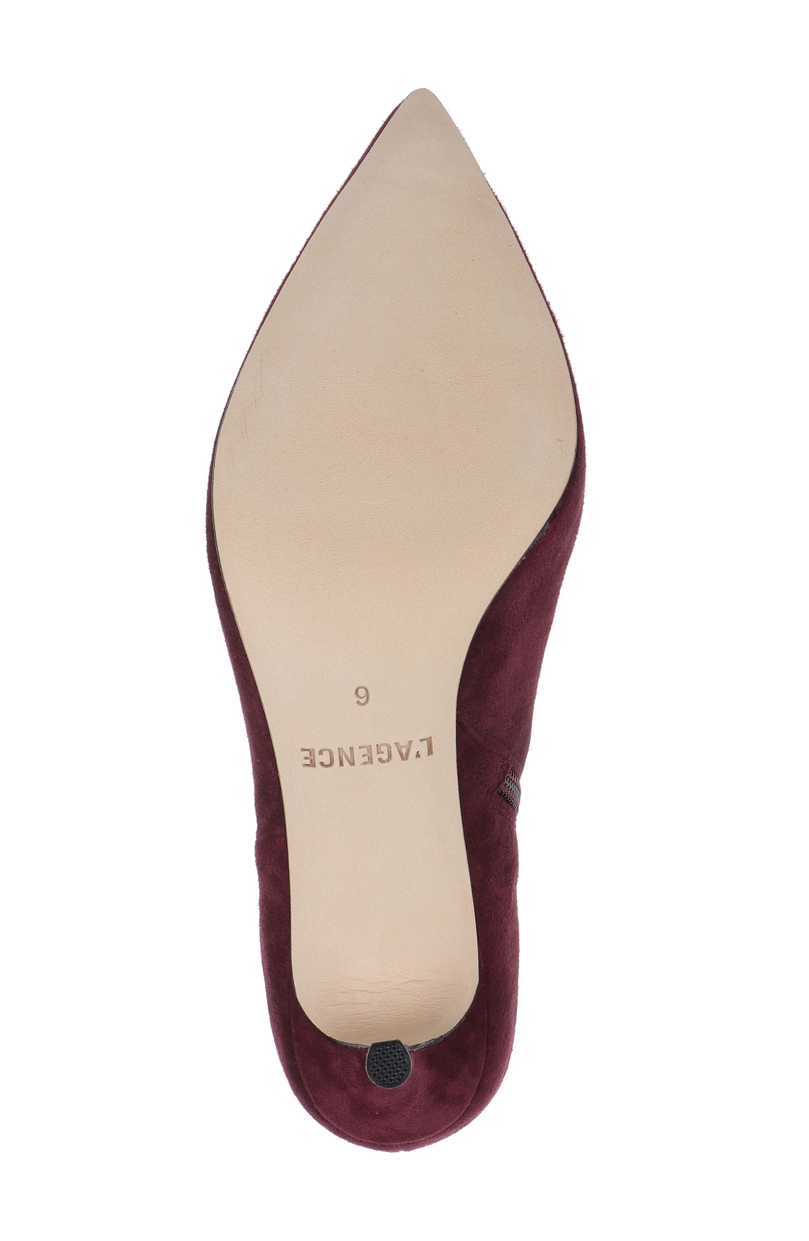 Herald Leather Knee High Boot, Alternate, color, BURGUNDY SUEDE
