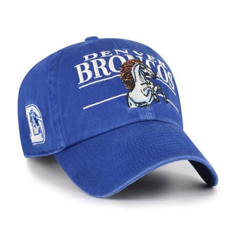 Men's '47 Royal Denver Broncos Throwback Graphic Clean Up Adjustable Hat
