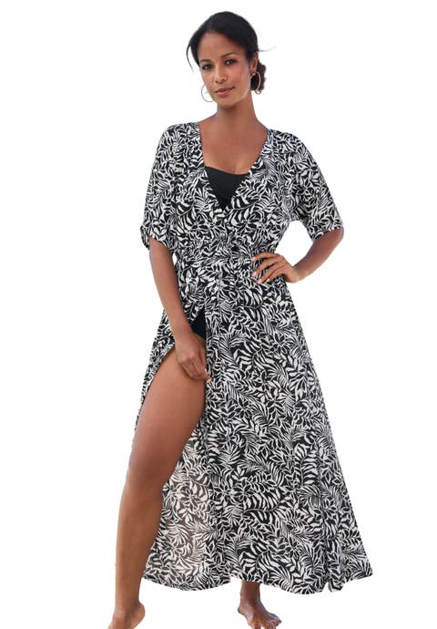 Faux-Wrap Swim Cover Up