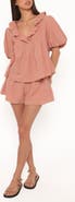 Petal & Pup Felicity Cotton Gauze Shirt & Shorts Set