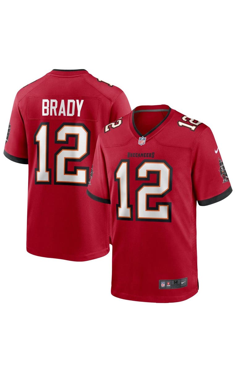Nike Men's Nike Tom Brady Red Tampa Bay Buccaneers Game Jersey, Alternate, color, 