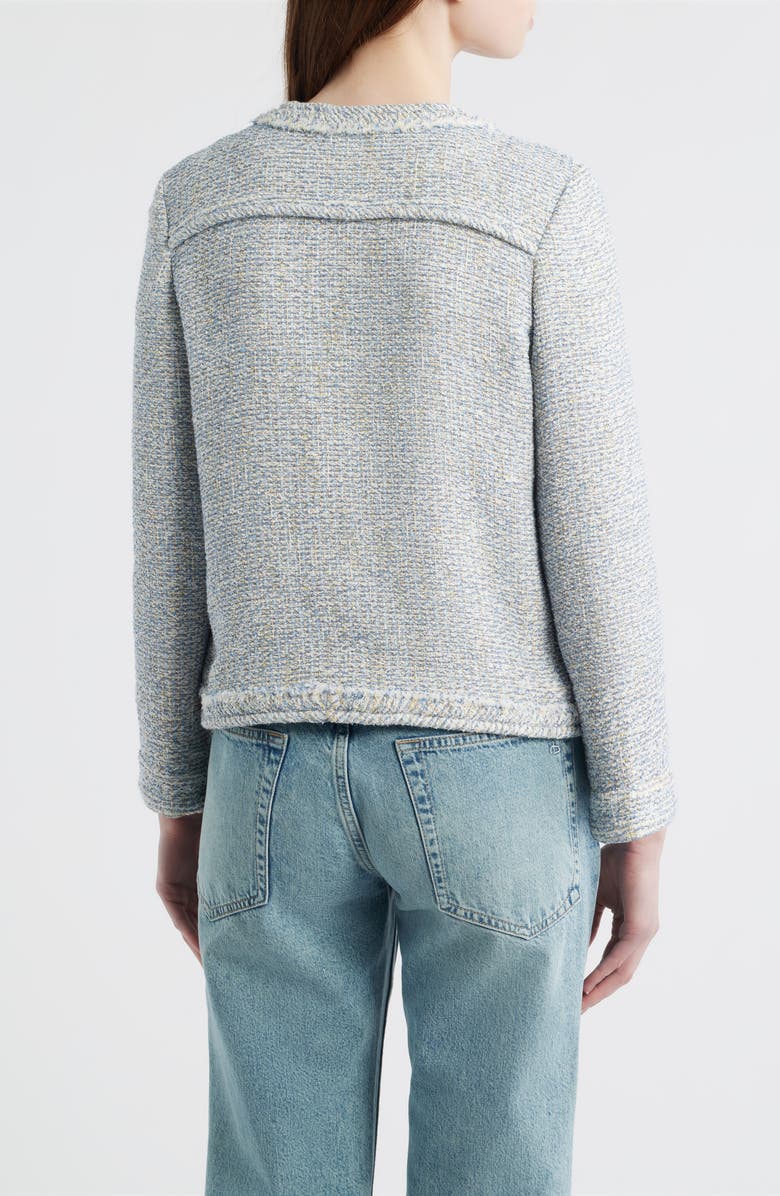 rag & bone Clarice Cotton Blend Jacket, Alternate, color, Blue Multi