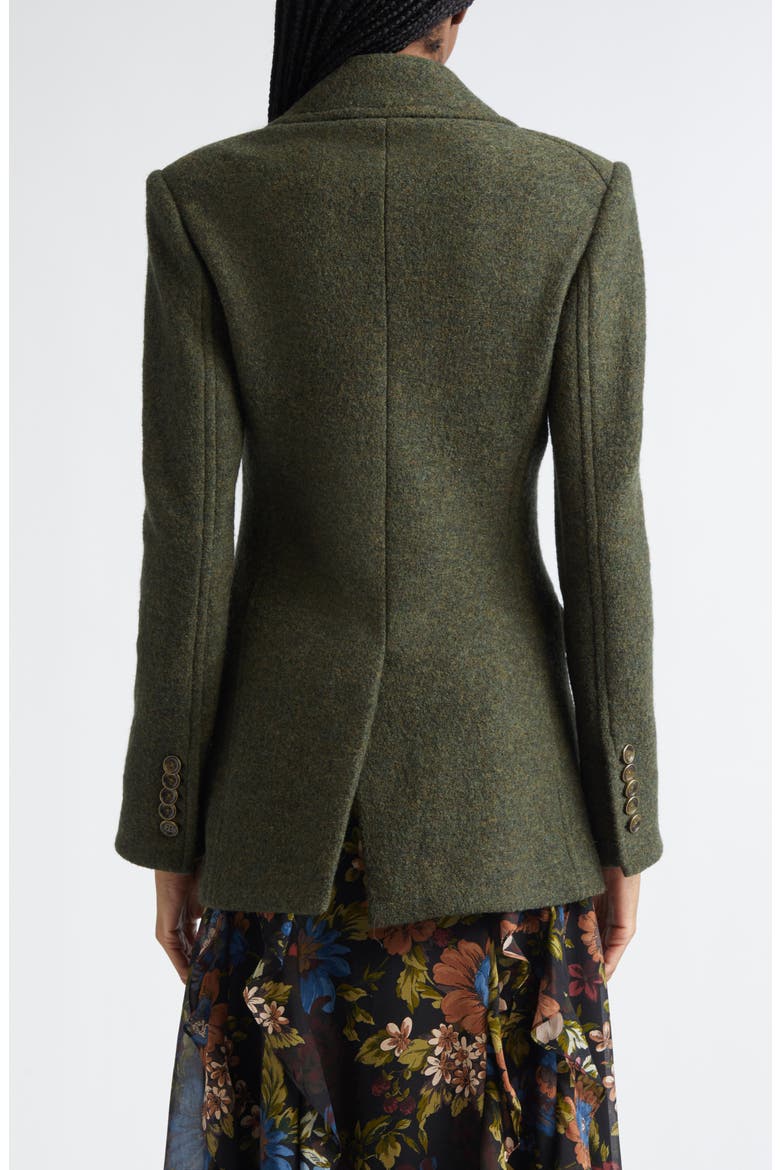 Duran Virgin Wool Coat, Alternate, color, CYPRESS