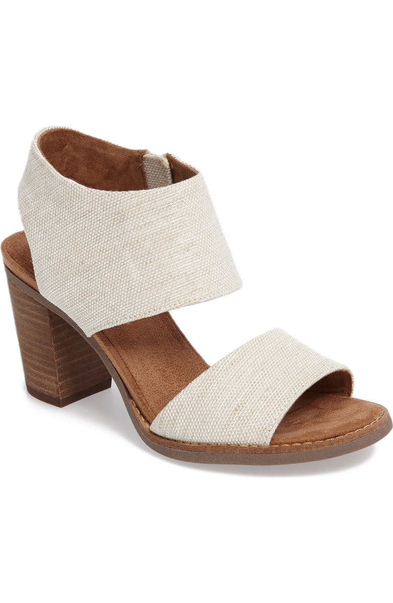 TOMS Majorca Cutout Sandal, Main, color, Natural