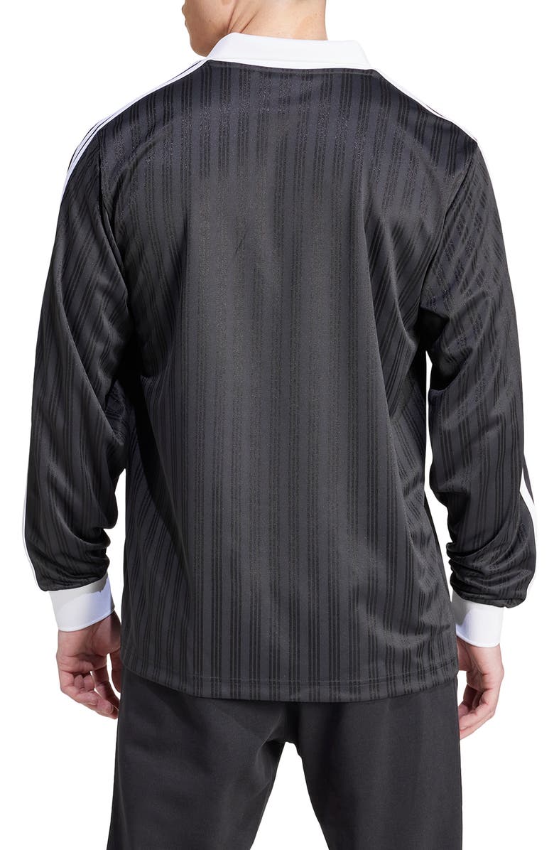 adidas Adicolor Stripe Long Sleeve Polo, Alternate, color, 