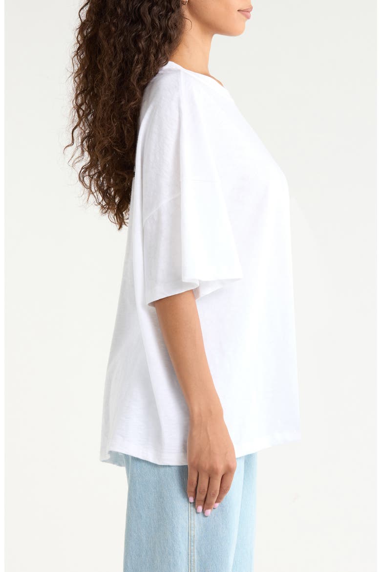 Sunwashed Boyfriend T-Shirt, Alternate, color, WHITE