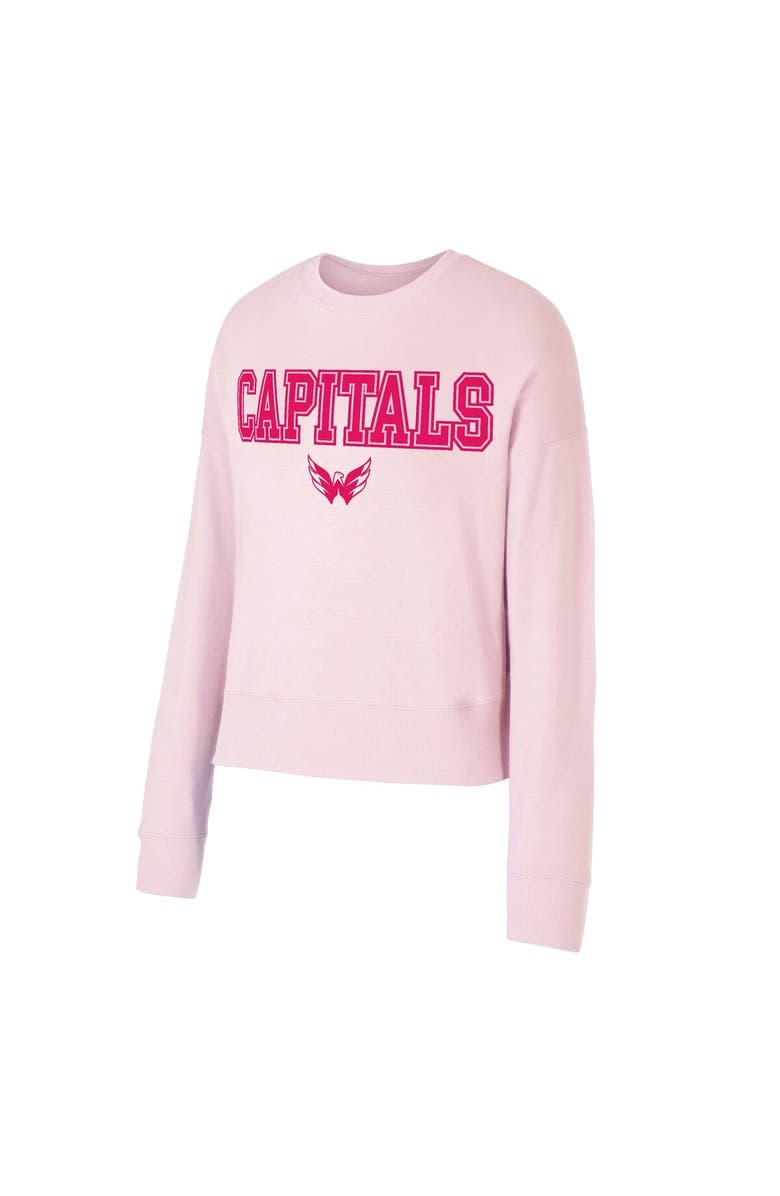 CONCEPTS SPORT Women's Concepts Sport Pink Washington Capitals Tonal Pullover Sweatshirt, Alternate, color, Pink