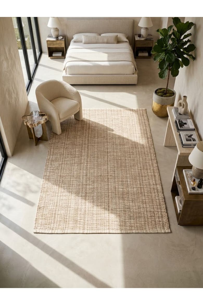 Phoenix Wool and Cotton Rug, Alternate, color, Brown