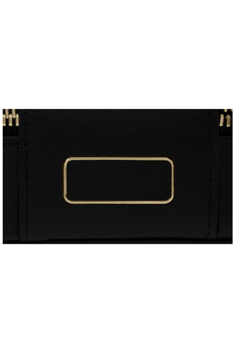Leather Jewelry Case, Alternate, color, BLACK/ LIGHT GOLD