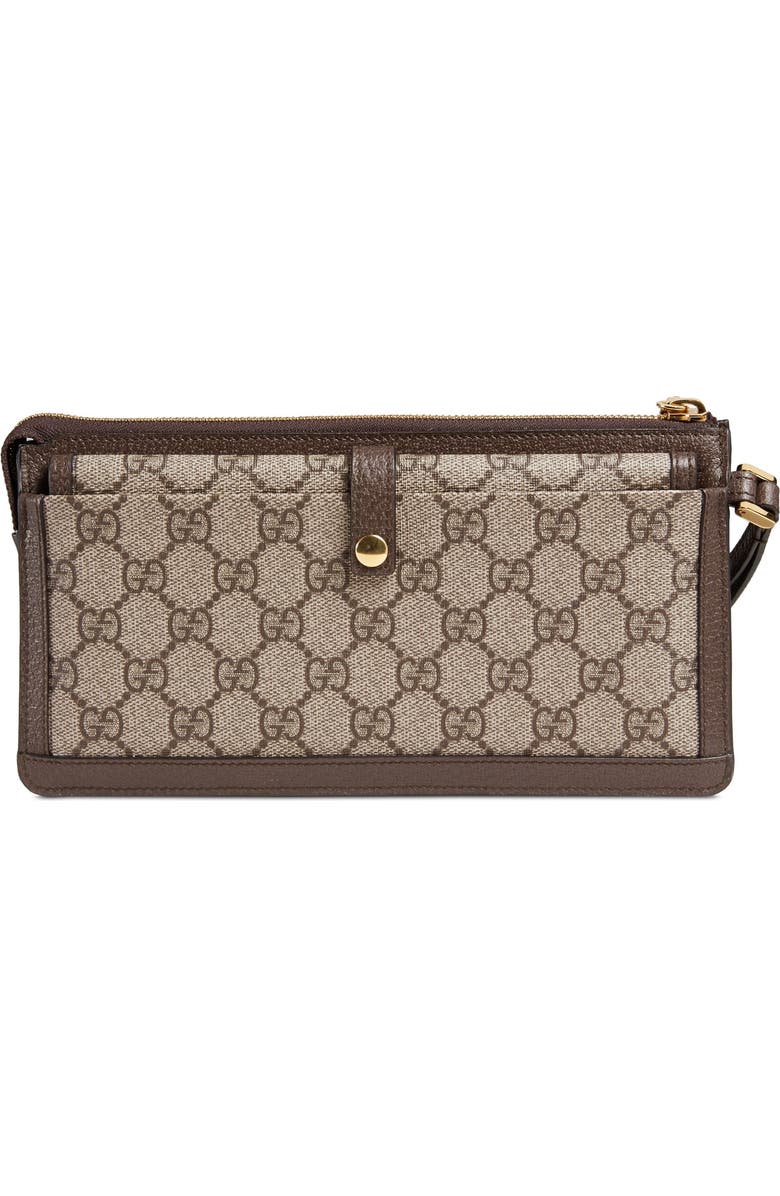 Gucci GG Supreme Canvas Travel Wristlet, Alternate, color,