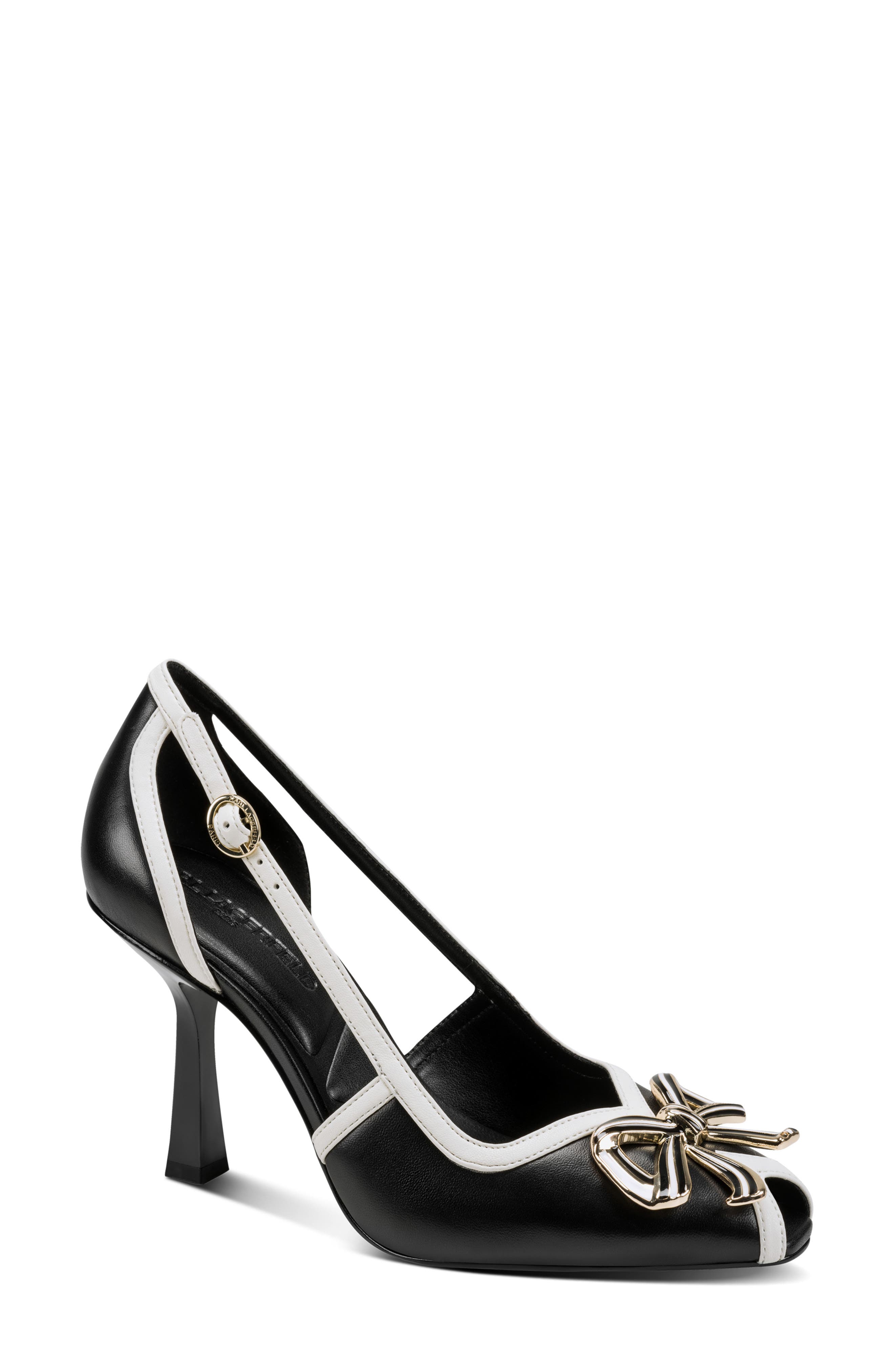 Lacey Pump, Main, color, BLACK/ CREAM
