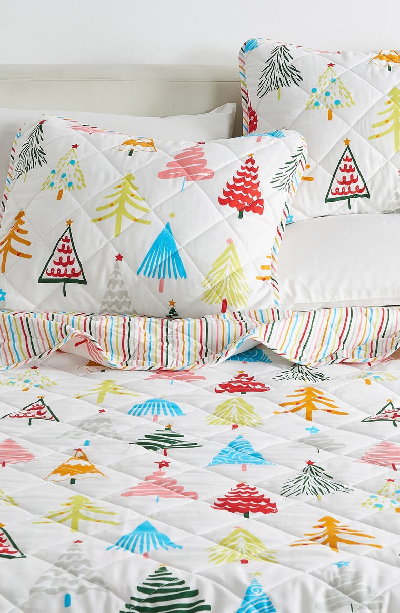 Woven & Weft Holiday 3-Piece Quilt Set, Alternate, color, Happy Hillside