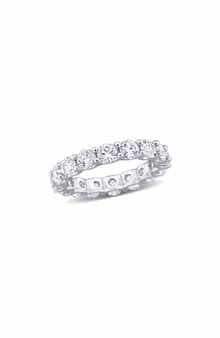 DELMAR Created White Sapphire Band Ring