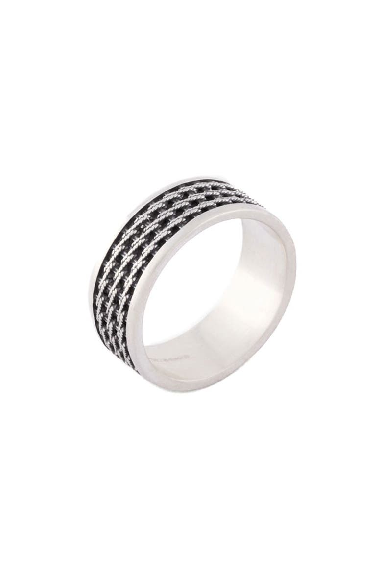 Silver Kusari Ring, Alternate, color, SILVER
