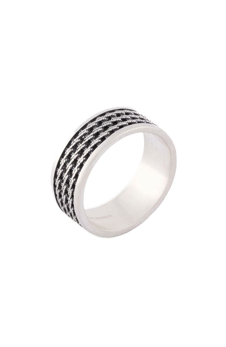 Serge DeNimes Silver Kusari Ring, Alternate, color, 