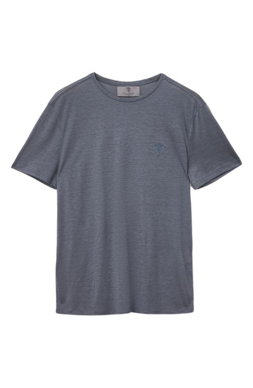 John Varvatos Amato Silk & Cotton T-shirt In Gray