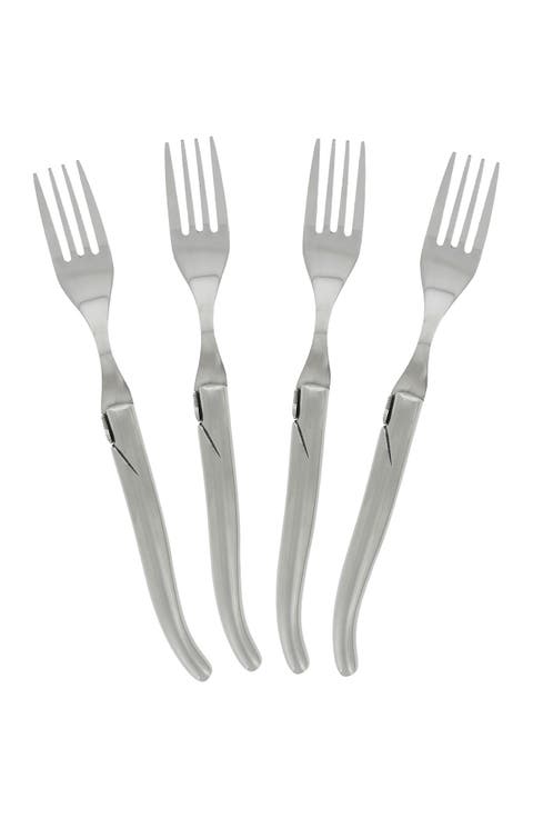 Laguiole Connoisseur Stainless Steel Steak Forks - Set of 4