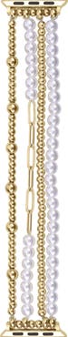 Posh Tech Penny Goldtone Beaded Apple Watch® Watchband