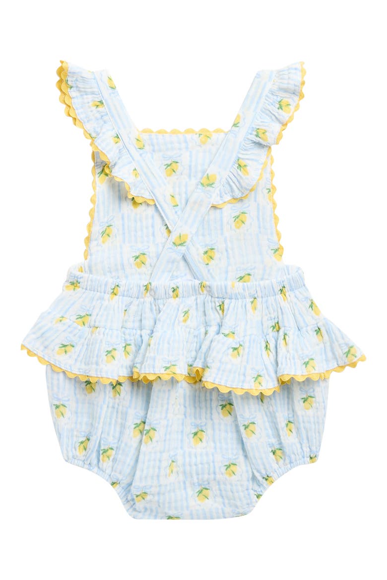 Lovely Lemons Ruffle Detail Romper, Alternate, color, IVORY
