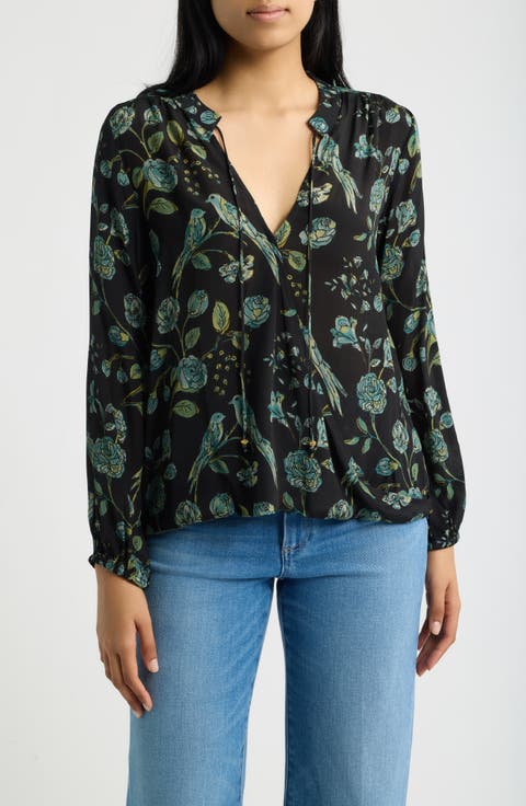 Crossover Top with Tassel Ties