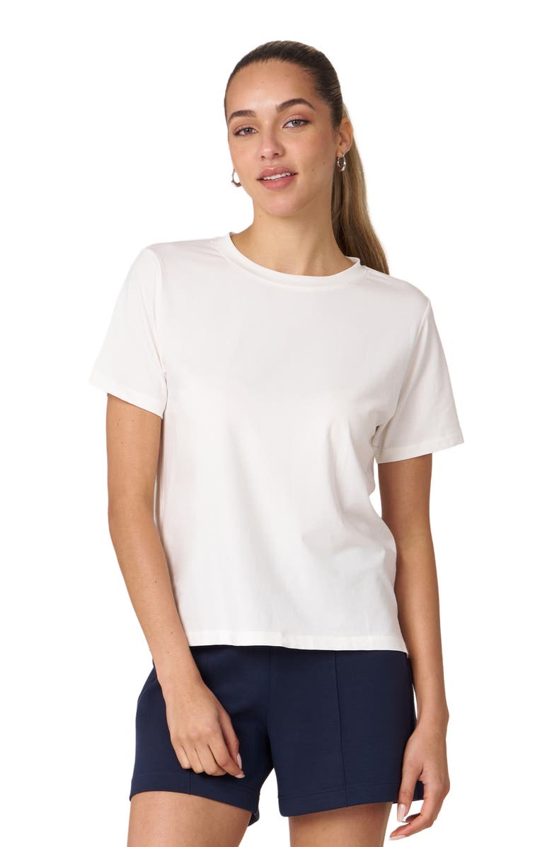 Rebody Active Rebody Essentials Short Sleeve Top, Main, color, White