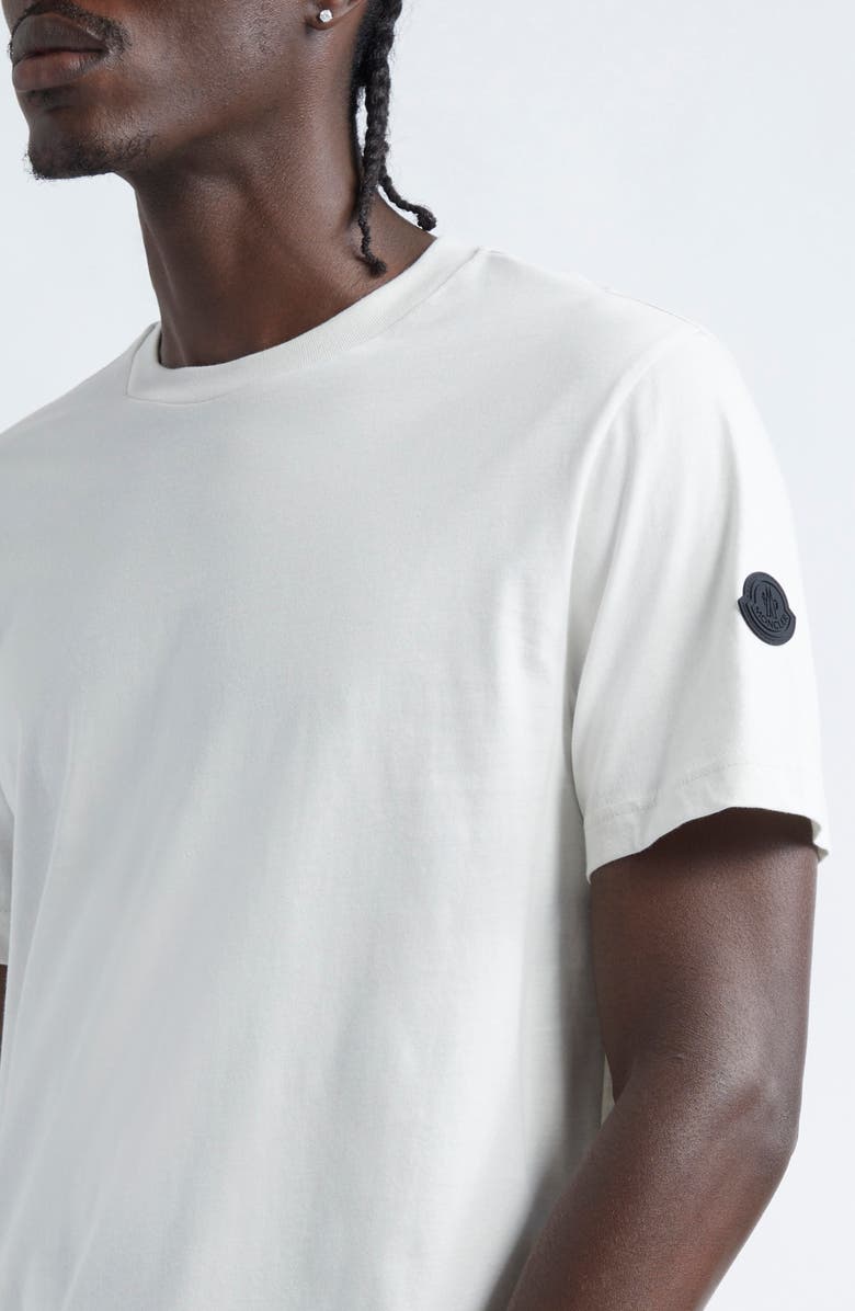 Moncler Cotton Logo Patch T-Shirt, Alternate, color, 