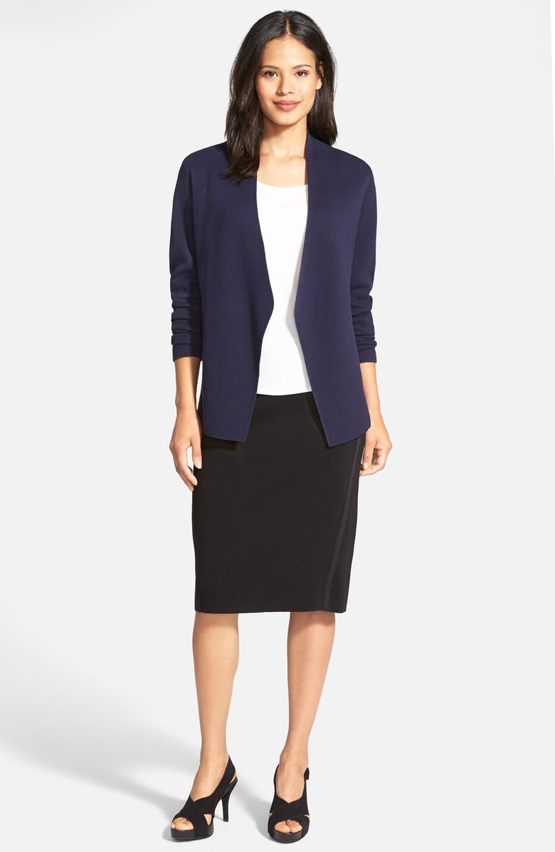 Eileen Fisher Silk Blend Knit Straight Skirt, Alternate, color, 