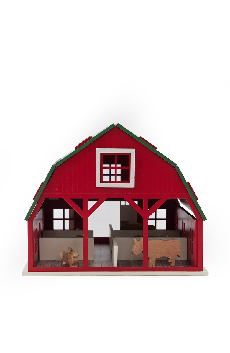 Little Forest Animals The Dutch Barn Wooden Dollhouse, Alternate, color, No Led / No Doll