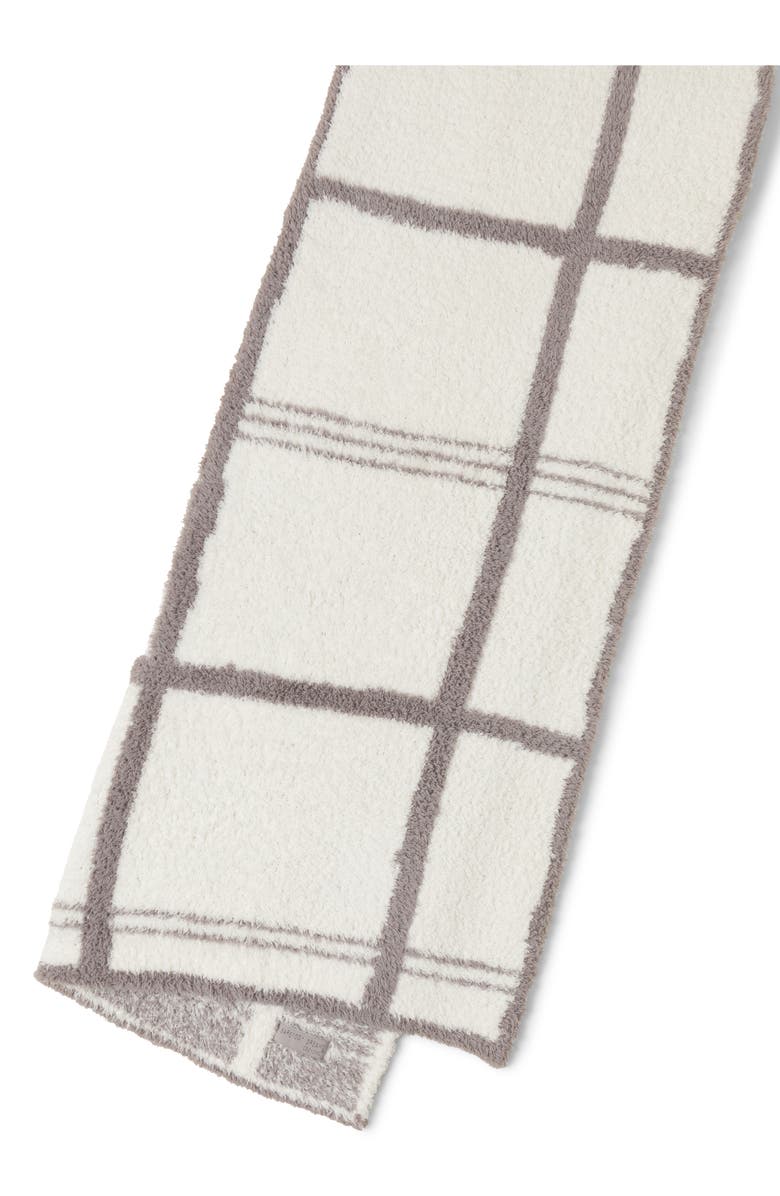 Barefoot Dreams<sup>®</sup> CozyChic<sup>®</sup> Windowpane Check Stroller Blanket, Alternate, color, Cream/ Beach Rock